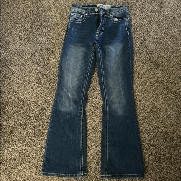 Angel Washed Jewel Bootcut Jeans. Tall size 5/25. - Picture 2 of 6